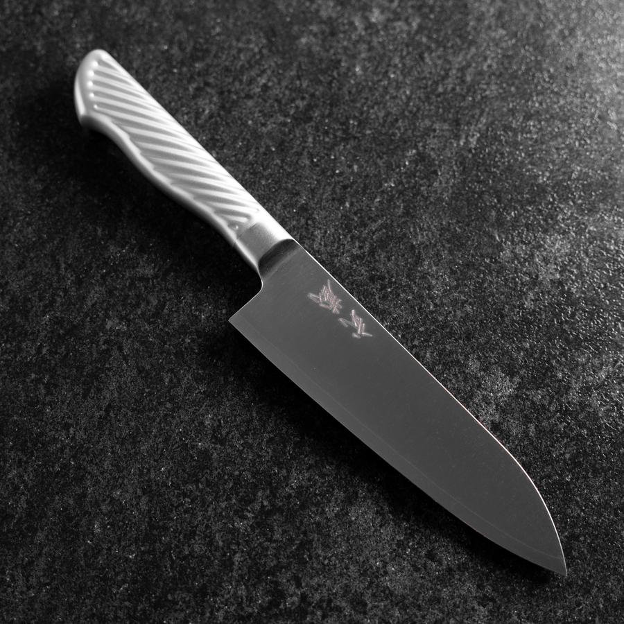 Santoku AUS-10 Poliert Edelstahl Griff 165mm