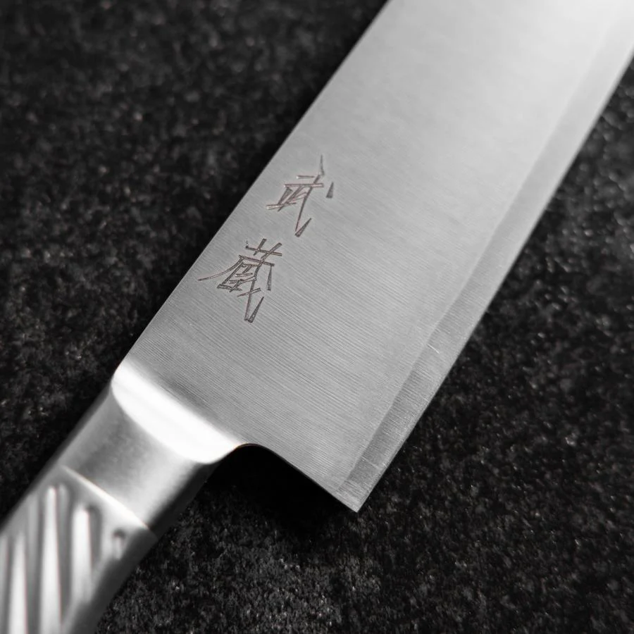 Santoku AUS-10 Poliert Edelstahl Griff 165mm - Image 3