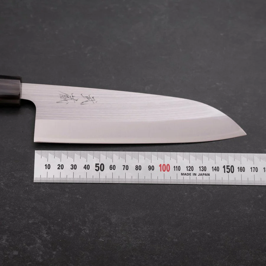 Santoku AUS-10 Poliert Büffelhorn und Wenge Griff 165mm - Image 7