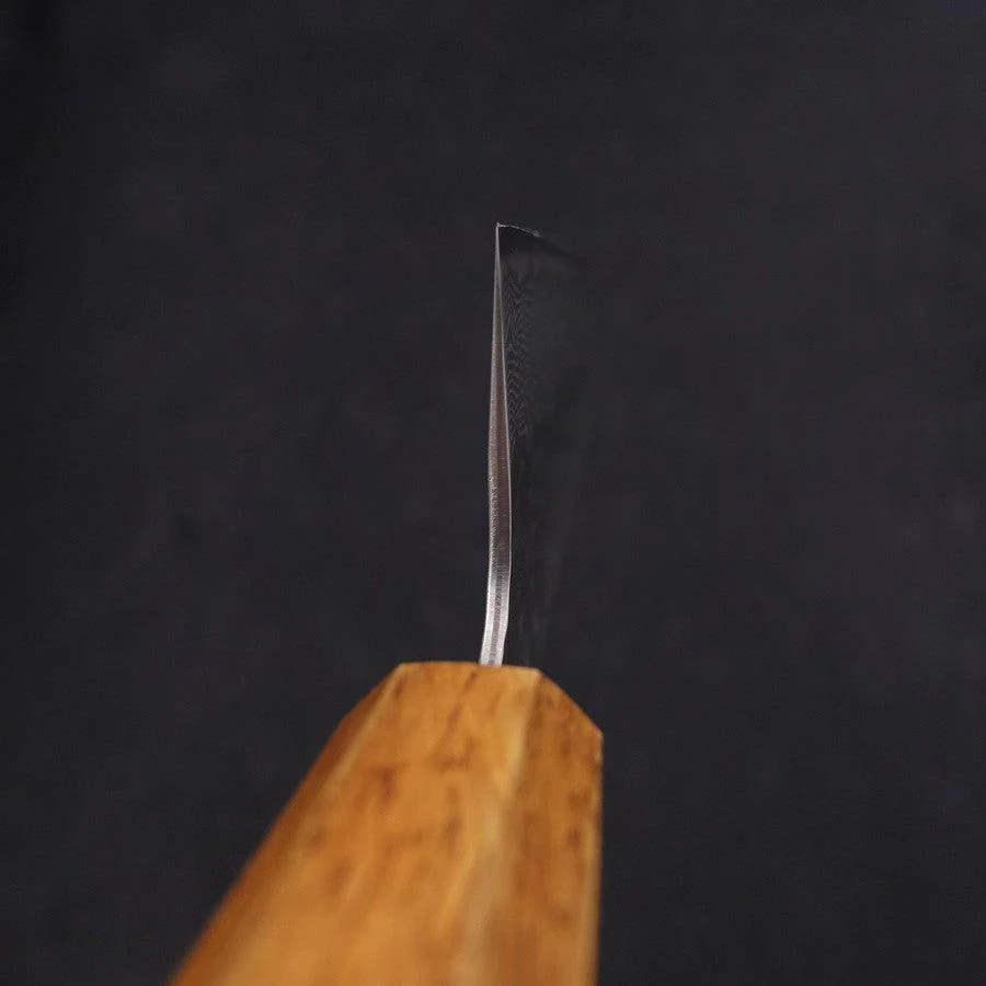Santoku AUS-10 Tsuchime Damast Yaki Urushi Griff 165mm - Image 4