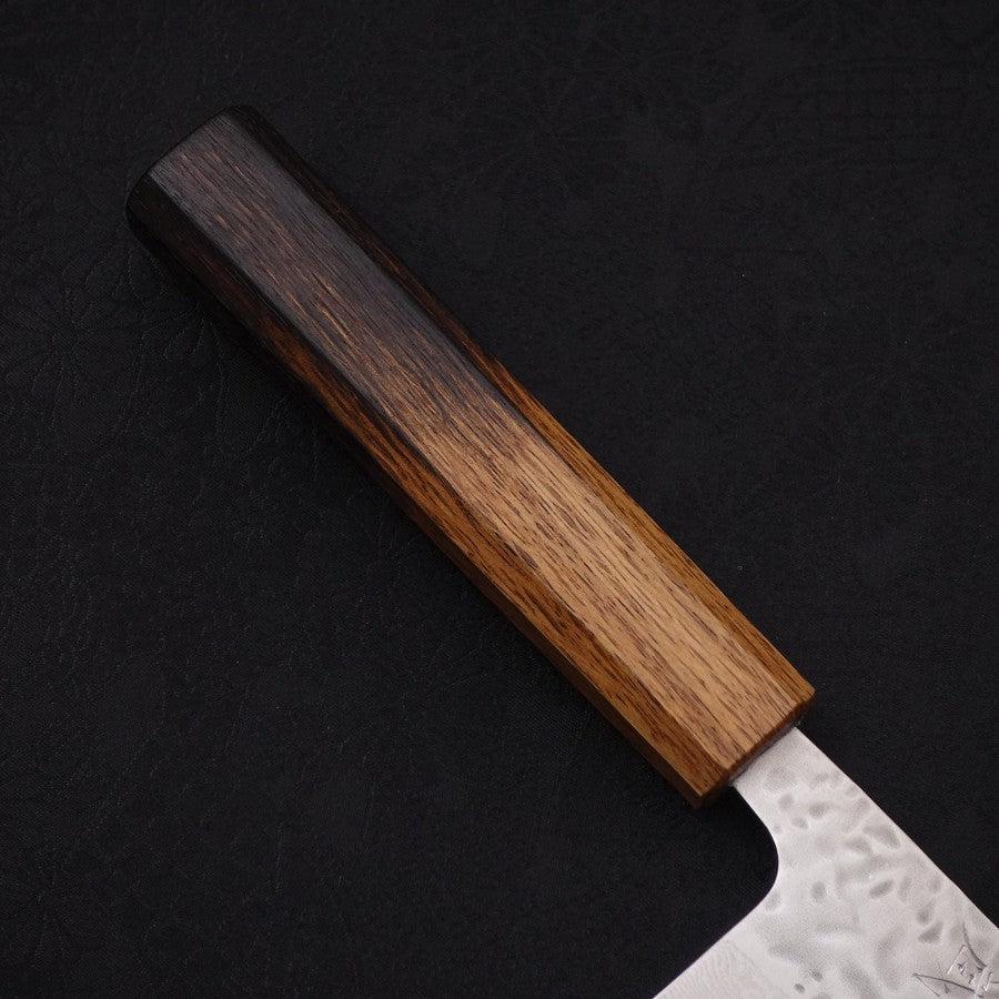 Santoku AUS-10 Tsuchime Damast Yaki Urushi Griff 165mm - Image 6