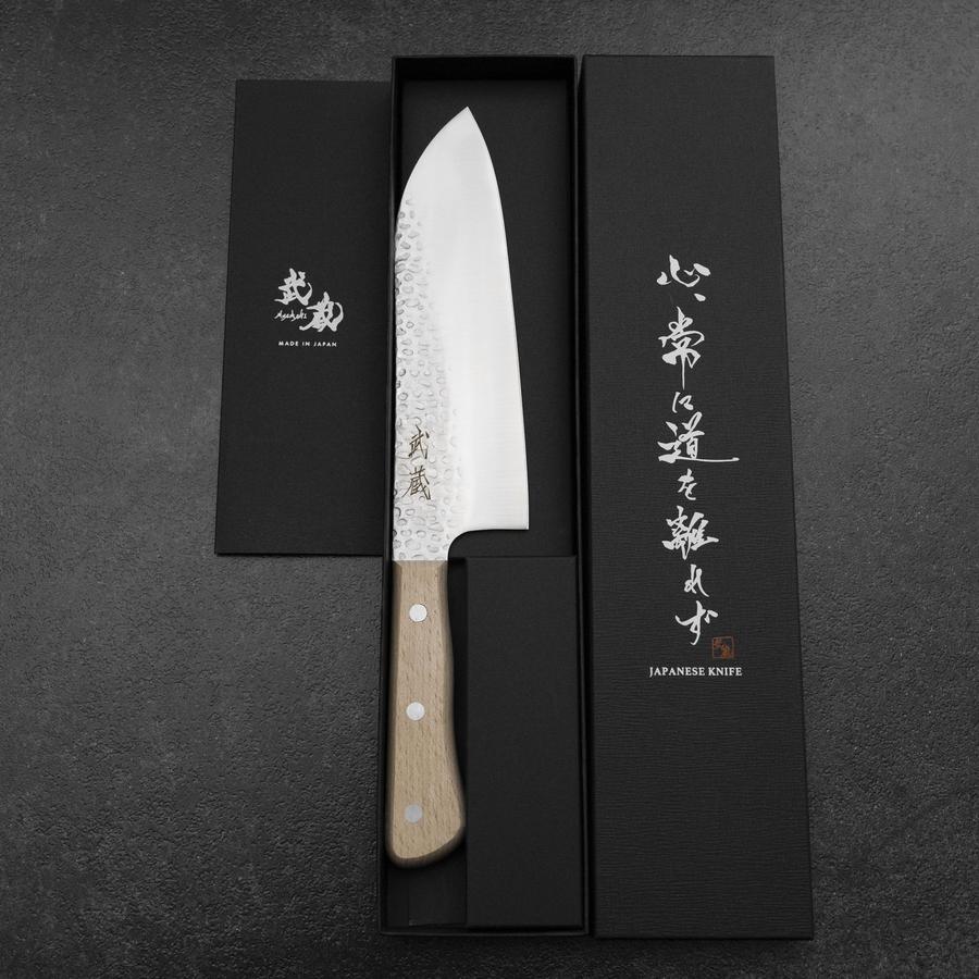 Santoku AUS-6 Tsuchime Westlicher Griff 180mm - Image 8