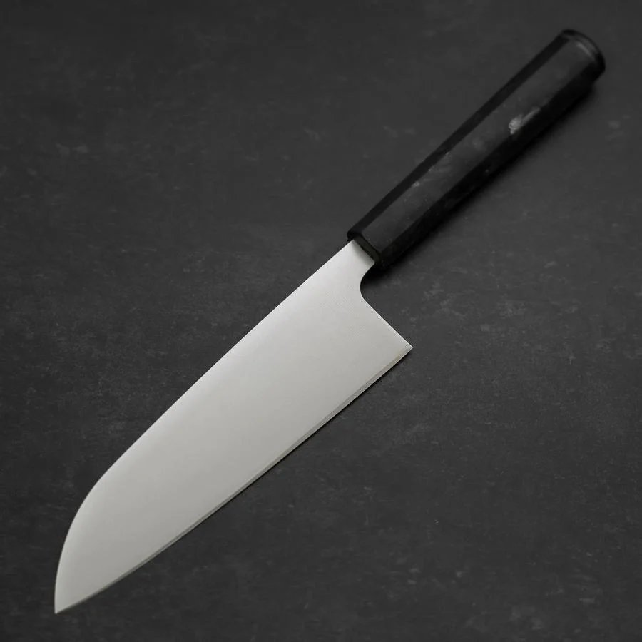 Santoku AUS-8 Poliert Schwarzer Ozeanplastik Griff 165mm - Image 2