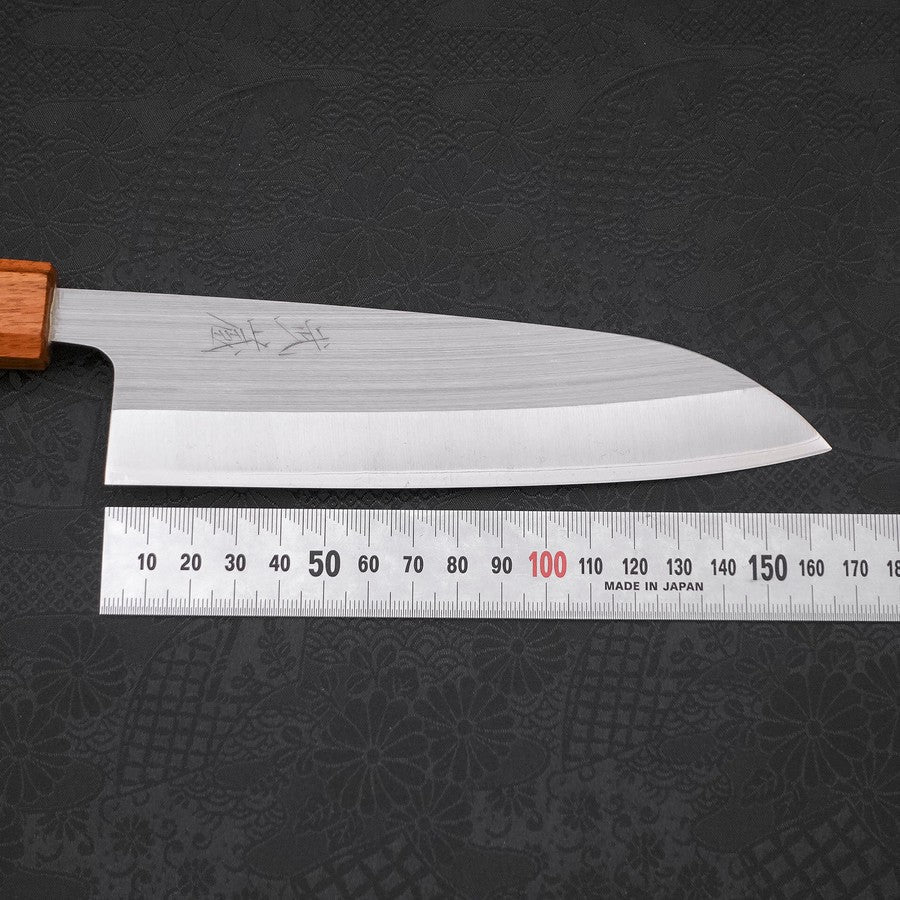Santoku AUS-8 Poliert Eichenholz Griff 165mm - Image 7
