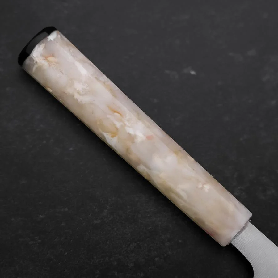 Santoku AUS-8 Poliert Weißer Ozeanplastik Griff 165mm - Image 6
