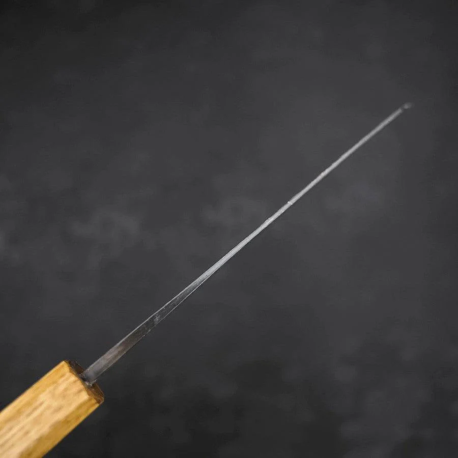 Santoku Blue Steel #2 Kurouchi Eichenholz Griff 165mm - Image 5