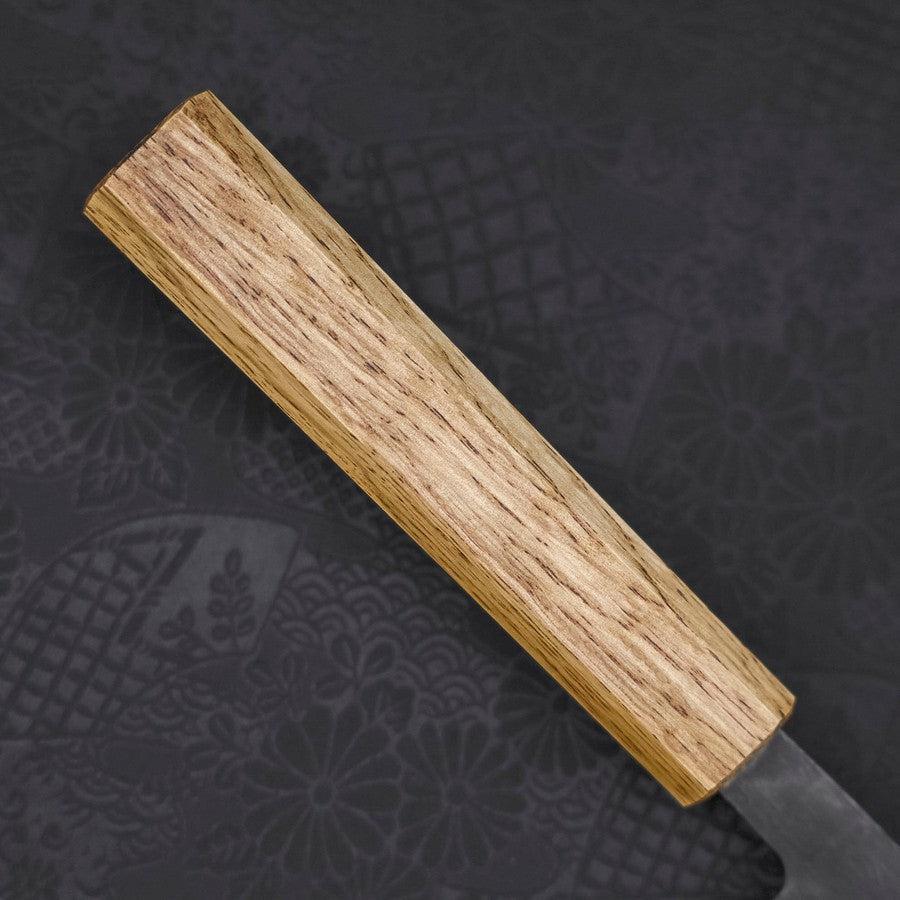 Santoku Blue Steel #2 Kurouchi Eichenholz Griff 165mm - Image 6