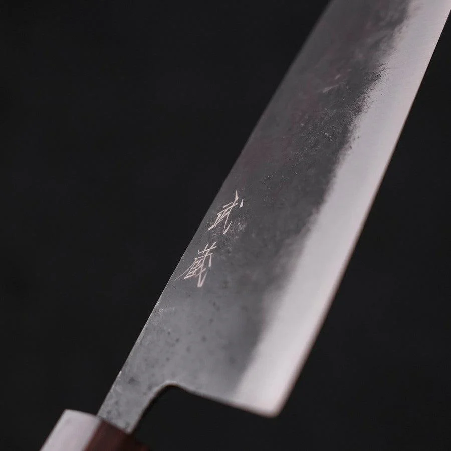 Santoku Blue Steel #2 Kurouchi Sumi Urushi Griff 165mm - Image 3