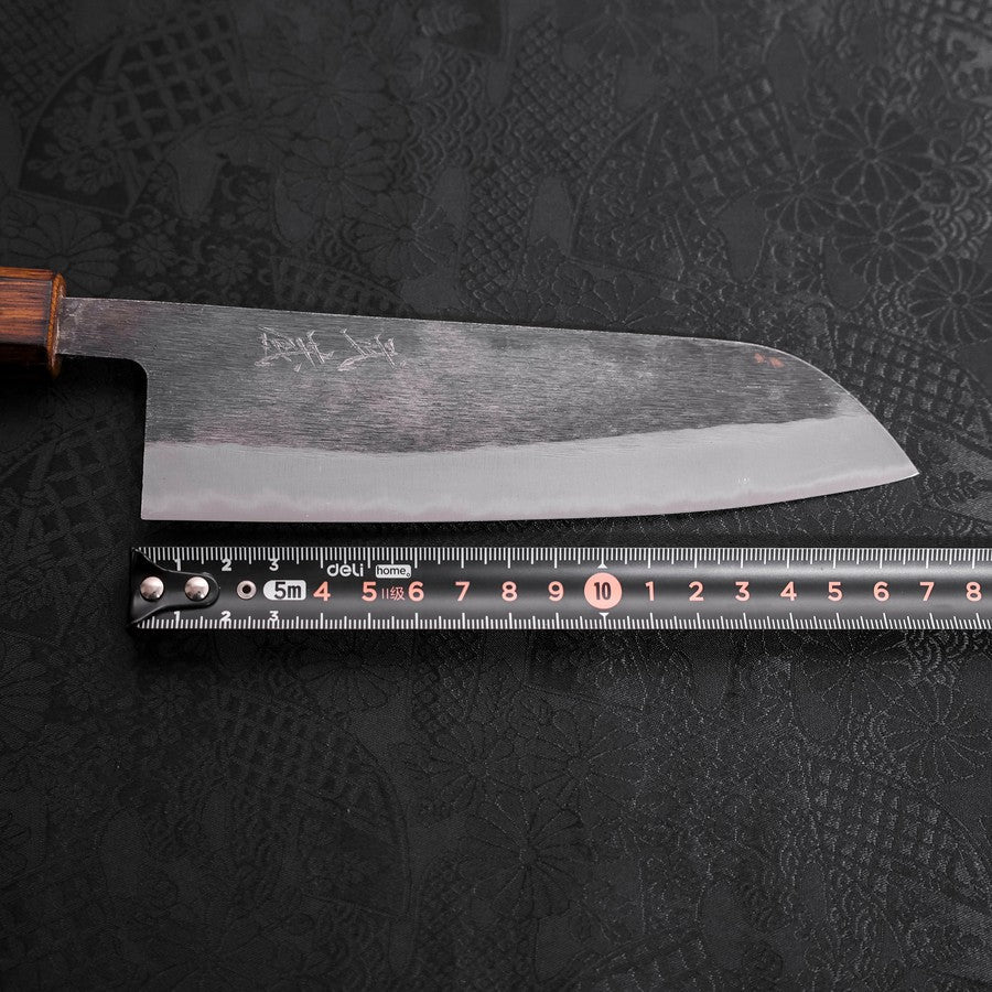 Santoku Blue Steel #2 Kurouchi Sumi Urushi Griff 165mm - Image 7