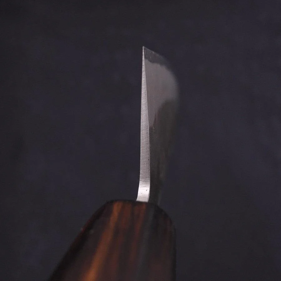 Santoku Blue Steel #2 Edelstahlummantelung Nashiji Sumi Urushi Griff 165mm - Image 4