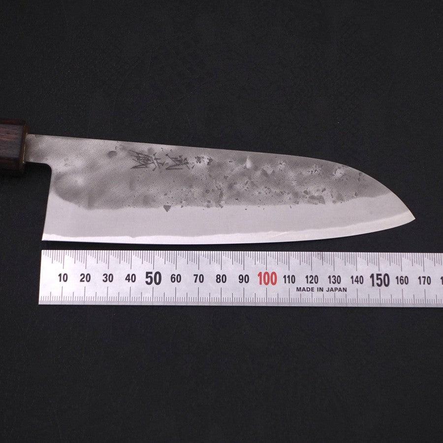 Santoku Blue Steel #2 Edelstahlummantelung Nashiji Sumi Urushi Griff 165mm - Image 7