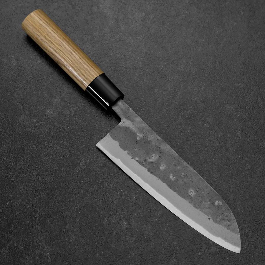 Santoku Blue Steel #2 Nashiji Edelstahlummantelung Eibenholz Griff 165mm