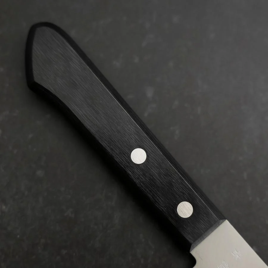 Santoku Blue Steel #2 Poliert Schwarzer Westlicher Griff 165mm - Image 6