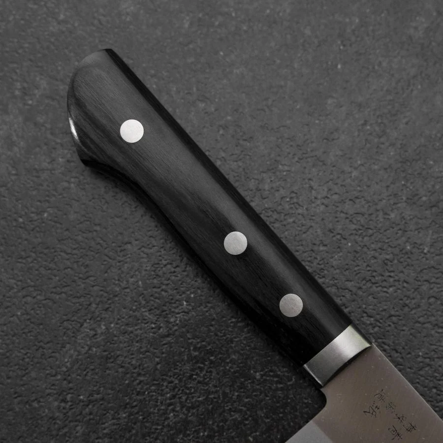 Santoku Blue Steel #2 Poliert Edelstahlummantelung Westlicher Griff 165mm - Image 6