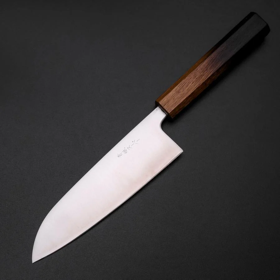 Santoku Blue Super Poliert Yaki Urushi Griff 165mm - Image 2