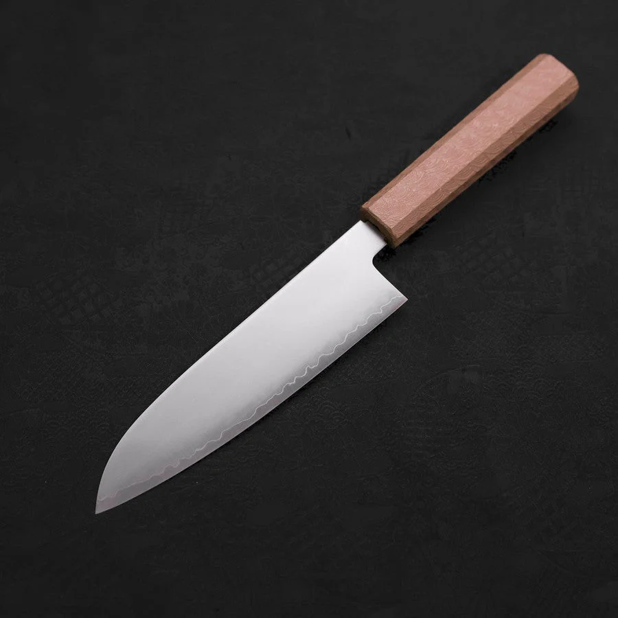 Santoku Chromax Poliert Weißer Urushi Griff 170mm - Image 2