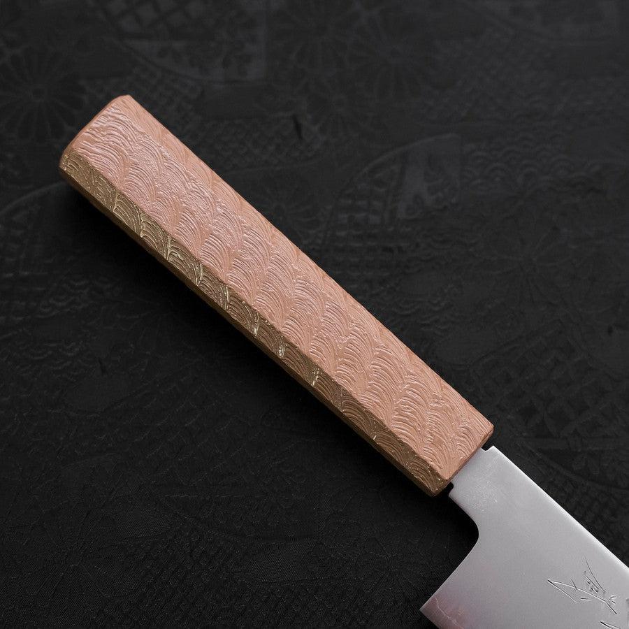 Santoku Chromax Poliert Weißer Urushi Griff 170mm - Image 6