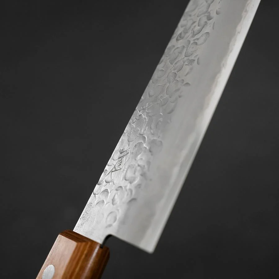 Santoku Chromax Tsuchime Brauner Westlicher Griff 165mm - Image 3