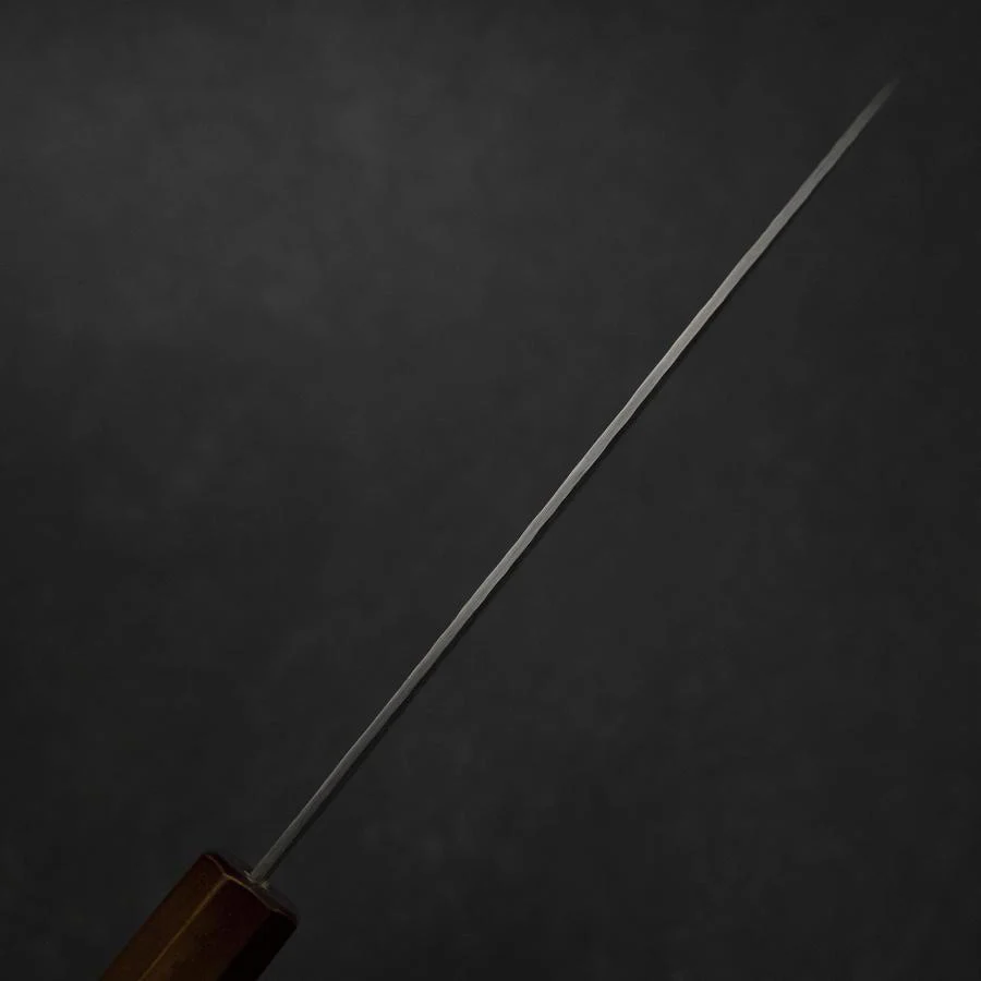 Santoku HAP-40 Tsuchime Roter Urushi Griff 180mm - Image 5