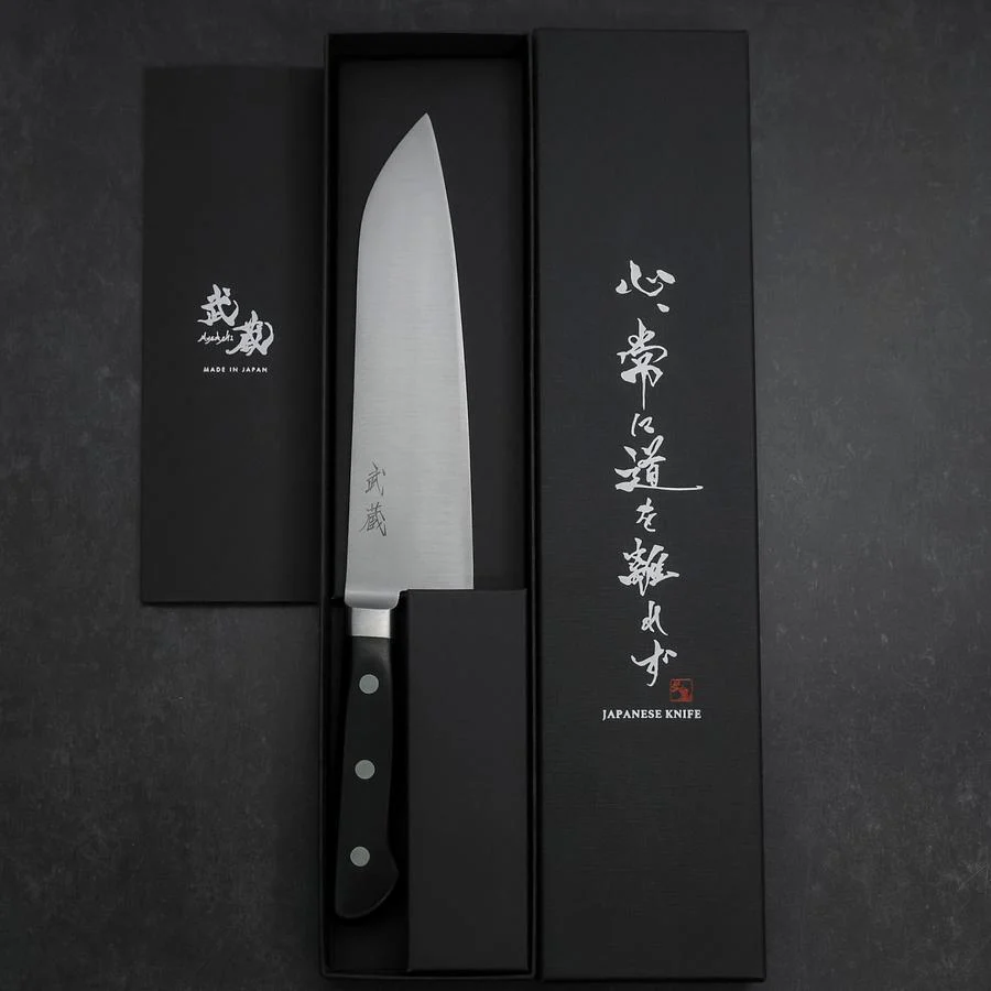 Santoku Molybdän Poliert Schwarzer Westlicher Griff 180mm - Image 8