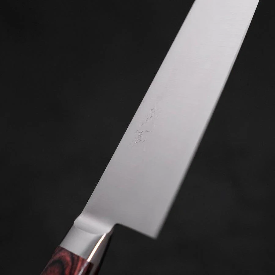 Santoku Molybdän Poliert Westlicher Mahagoni Griff 180mm - Image 3