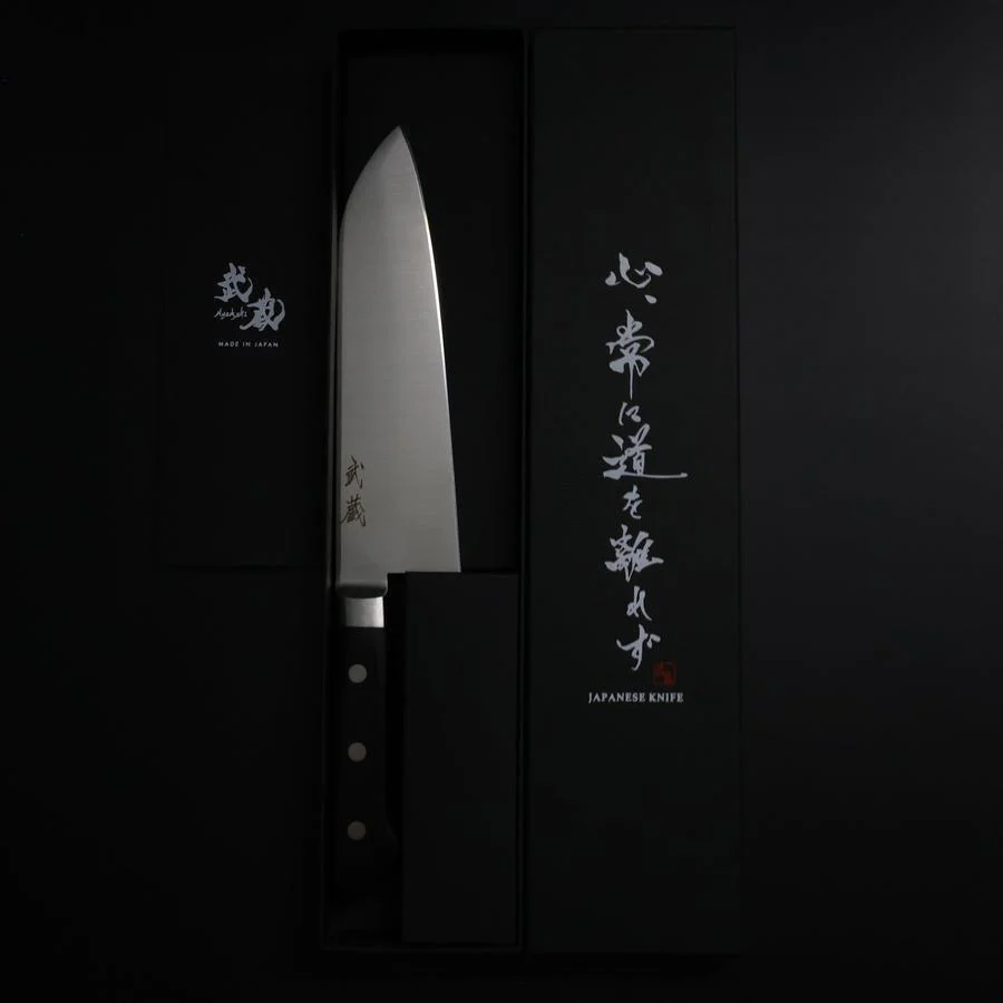 Santoku Molybdän Poliert Schwarzer Westlicher Griff 175mm - Image 8