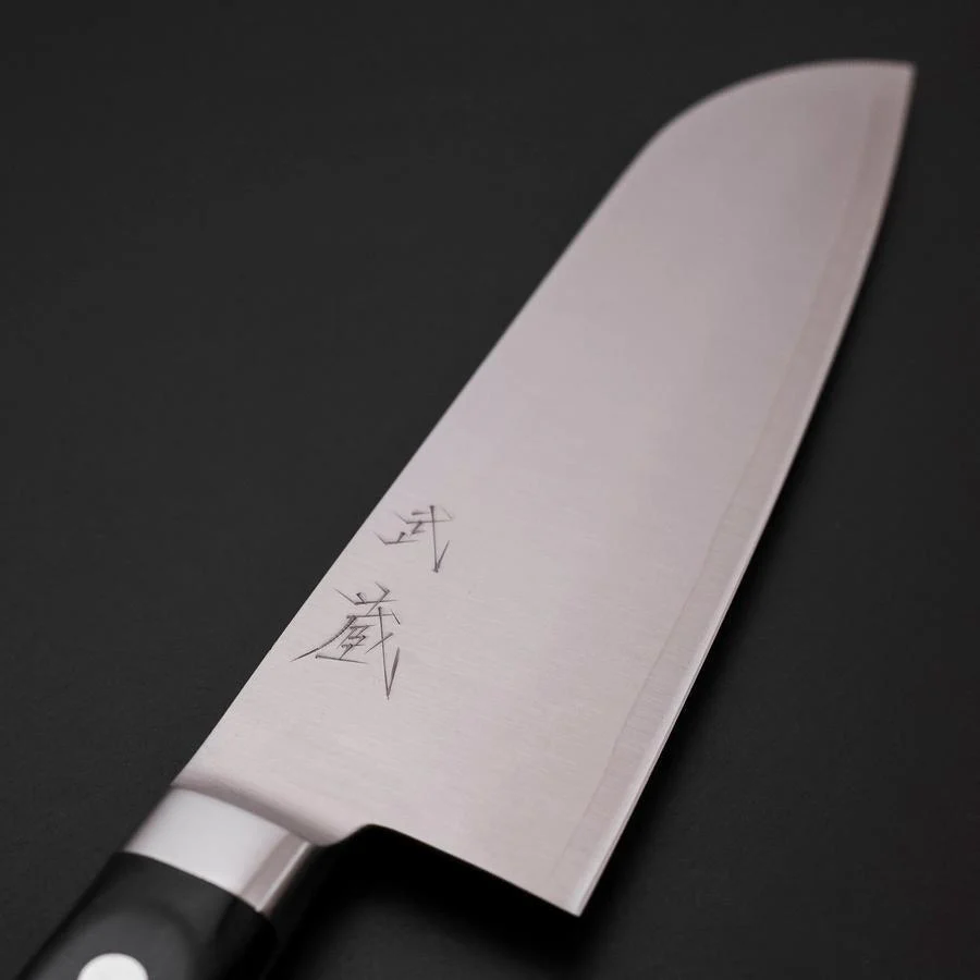 Santoku Molybdän Poliert Schwarzer Westlicher Griff 175mm - Image 3