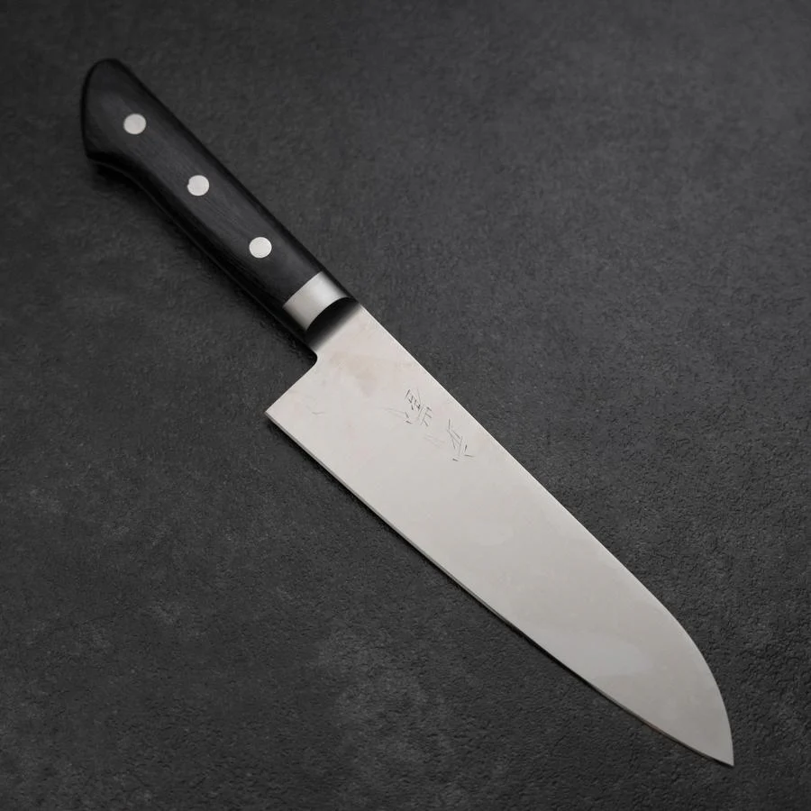 Santoku Molybdän Poliert Lila Westlicher Griff 180mm