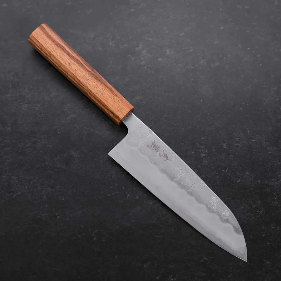 Santoku Schwedenstahl Nashiji Washi Eichenholz Griff 165mm