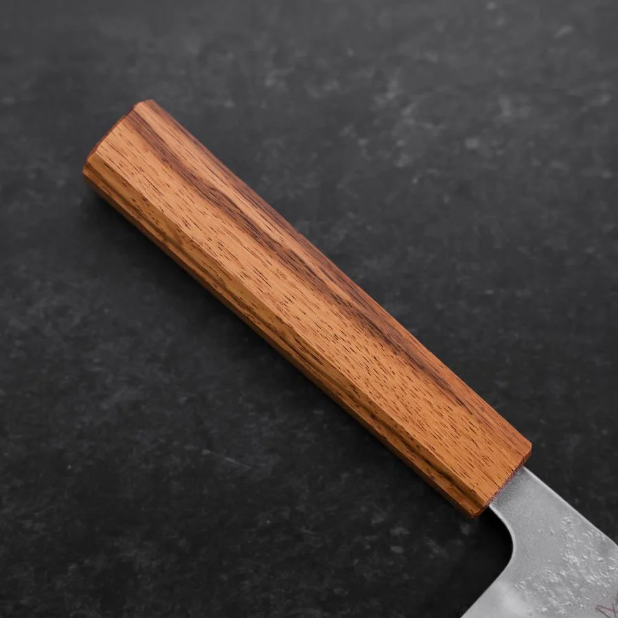 Santoku Schwedenstahl Nashiji Washi Eichenholz Griff 165mm - Image 6