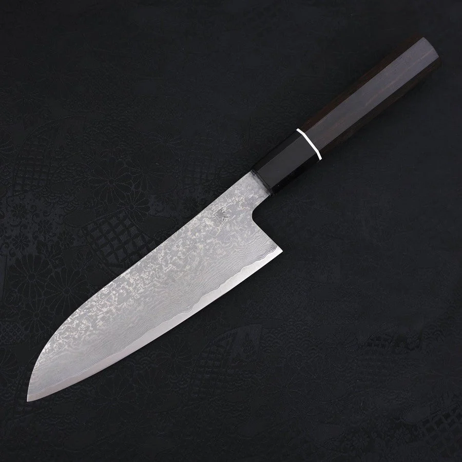 Santoku SG-2 Damast Büffelhorn und Ebenholz Griff 165mm - Image 2