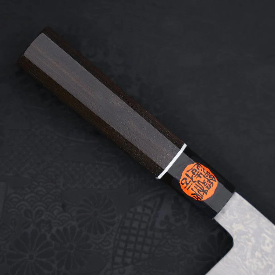 Santoku SG-2 Damast Büffelhorn und Ebenholz Griff 165mm - Image 6