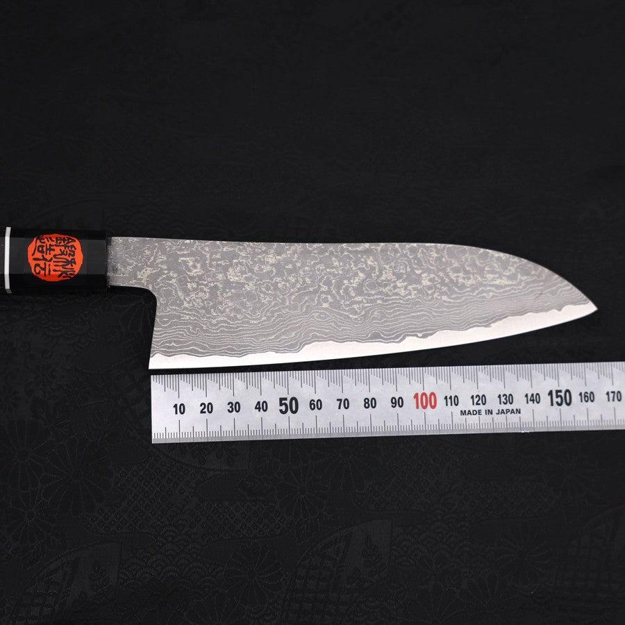 Santoku SG-2 Damast Büffelhorn und Ebenholz Griff 165mm - Image 7