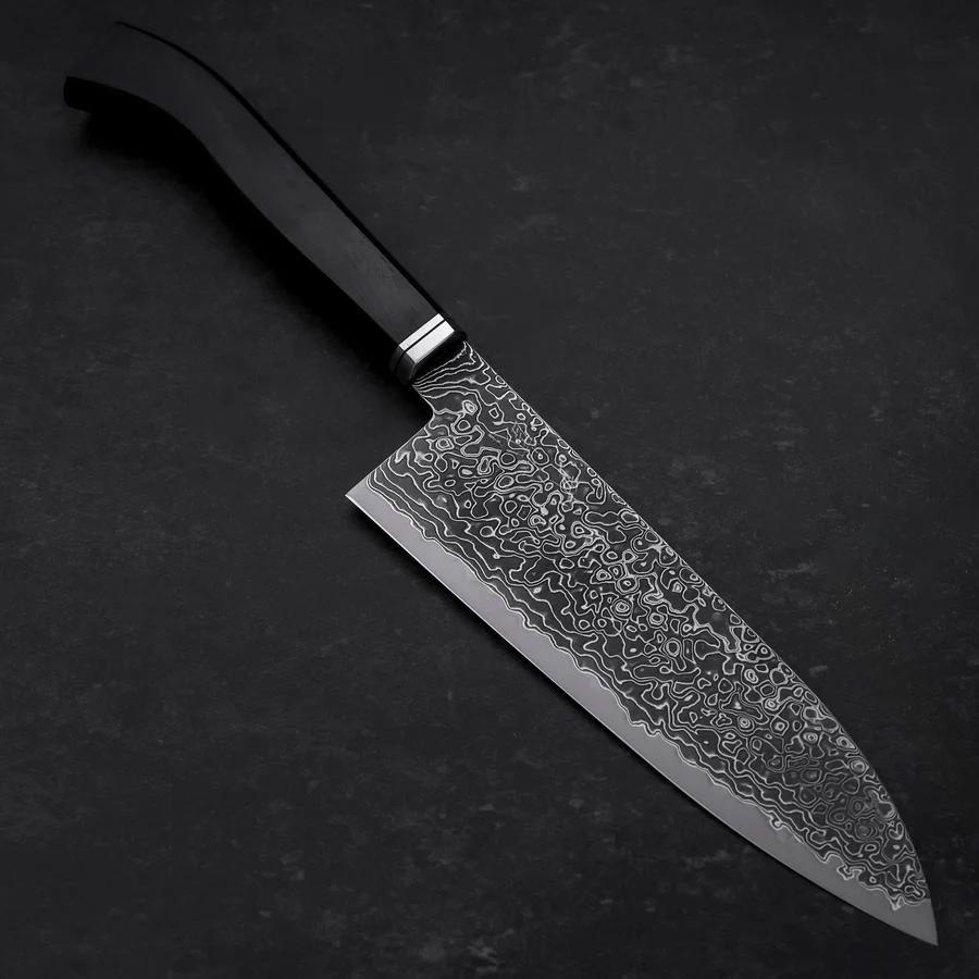 Santoku SG-2 Kurozome Damast Ebenholz Griff 180mm