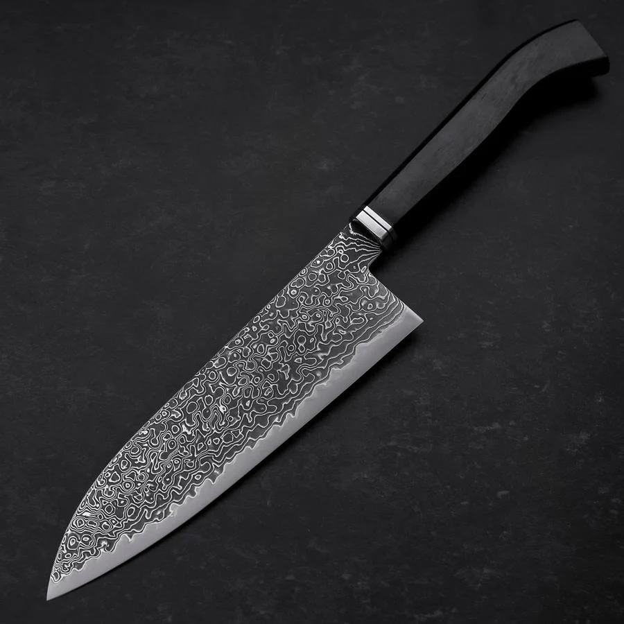 Santoku SG-2 Kurozome Damast Ebenholz Griff 180mm - Image 2