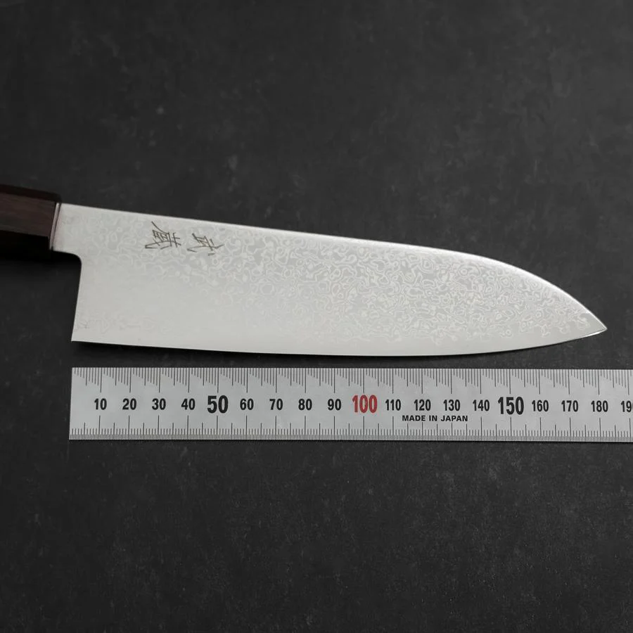 Santoku SG-2 Nickel Damast Ebenholz Griff 180mm - Image 7