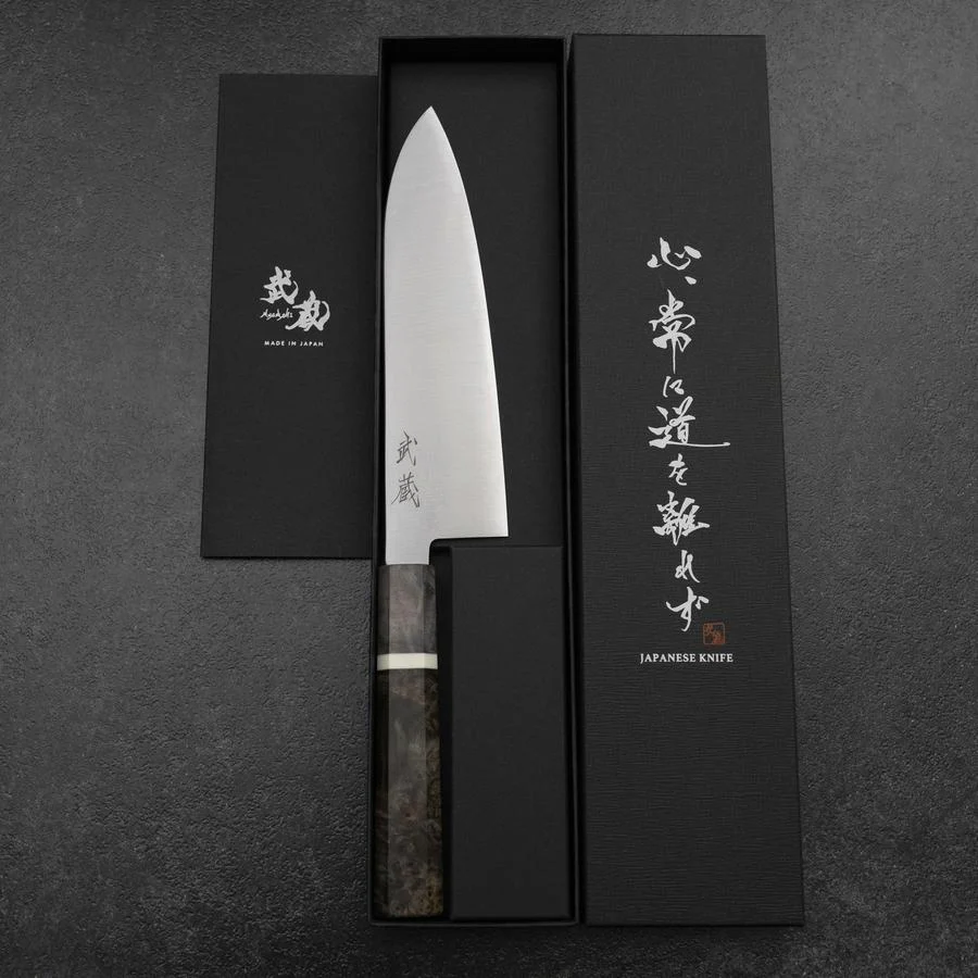Santoku SG-2 Poliert Ahornholz Griff 180mm - Image 8