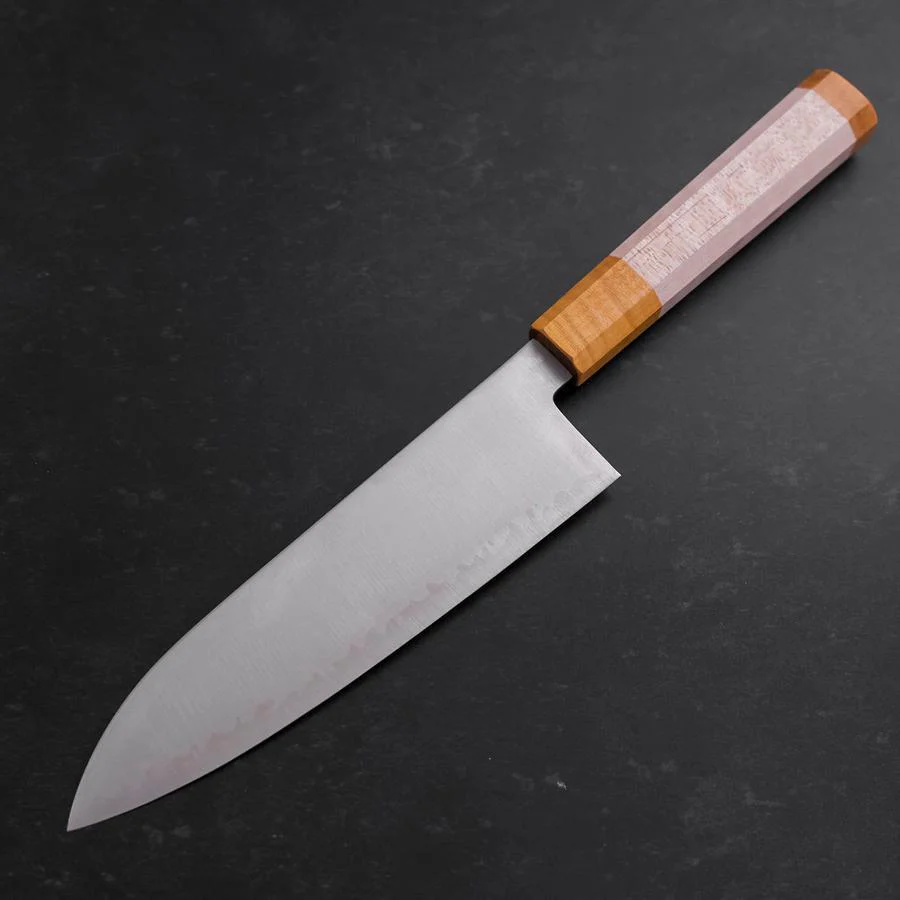 Santoku SG-2 Poliert Gelber Ahornholz Griff 180mm - Image 2