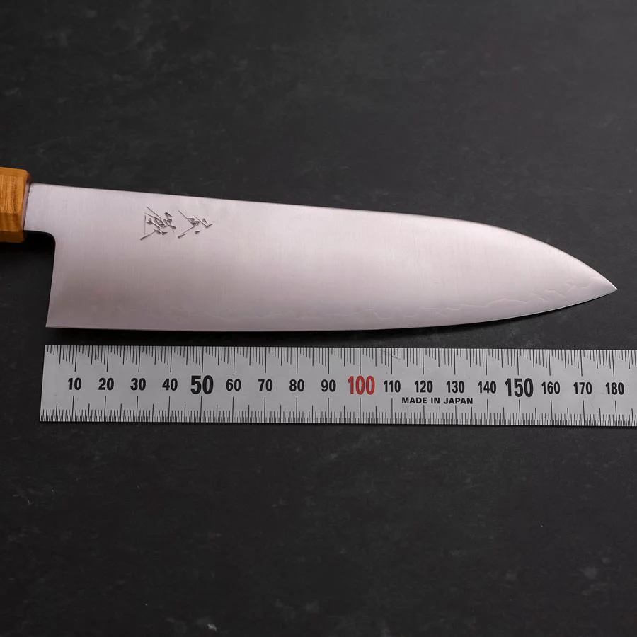 Santoku SG-2 Poliert Gelber Ahornholz Griff 180mm - Image 7