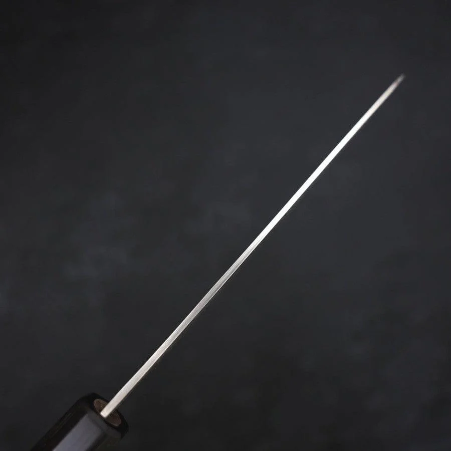 Santoku SG-2 Schwarzer Damast Büffelhorn und Walnussholz Griff 165mm - Image 5