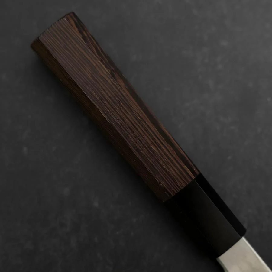 Santoku Silver Steel #3 Damast Büffelhorn und Wenge Griff 180mm - Image 6