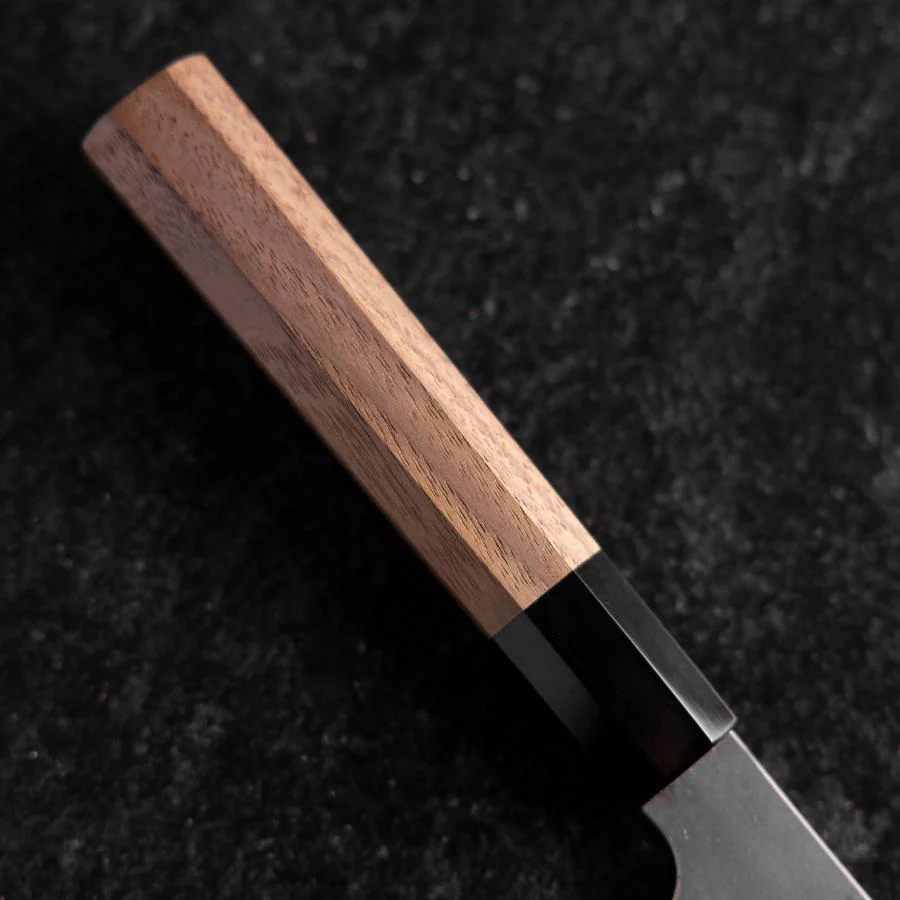 Santoku Silver Steel #3 Kasumi Büffelhorn und Walnussholz Griff 165mm - Image 6