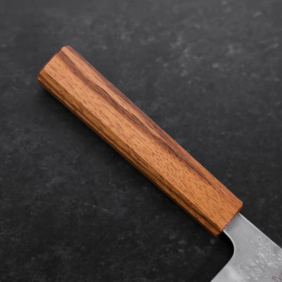 Santoku Silver Steel #3 Nashiji Eichenholz Griff 165mm - Image 6