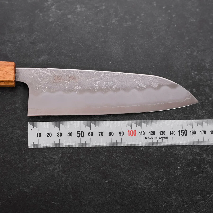 Santoku Silver Steel #3 Nashiji Eichenholz Griff 165mm - Image 7