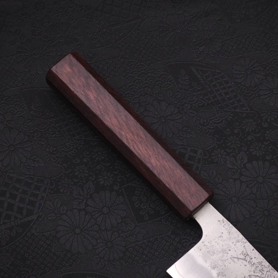 Santoku Silver Steel #3 Nashiji Lila Urushi Griff 165mm - Image 6