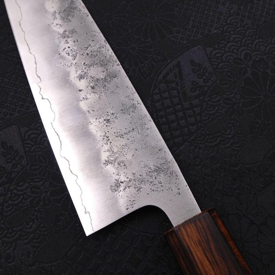 Santoku Silver Steel #3 Nashiji Sumi Urushi Griff 165mm - Image 3