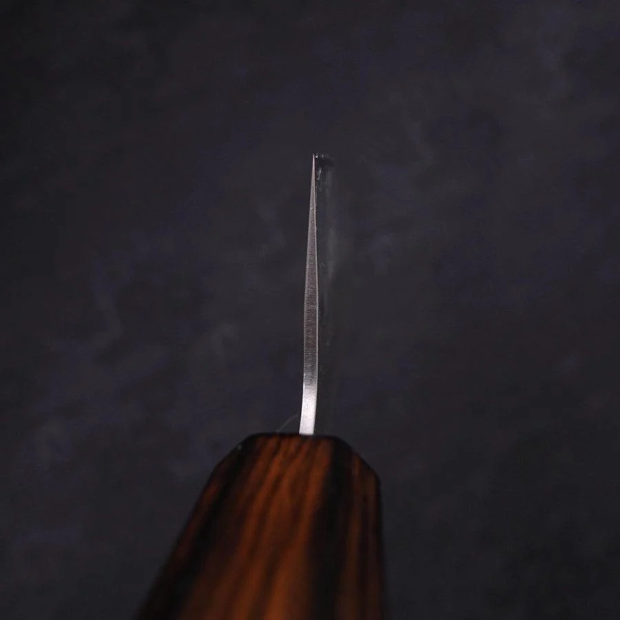 Santoku Silver Steel #3 Nashiji Sumi Urushi Griff 165mm - Image 4