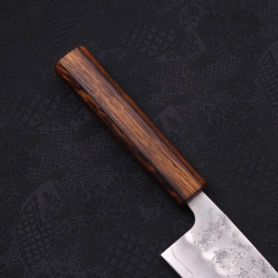 Santoku Silver Steel #3 Nashiji Sumi Urushi Griff 165mm - Image 6