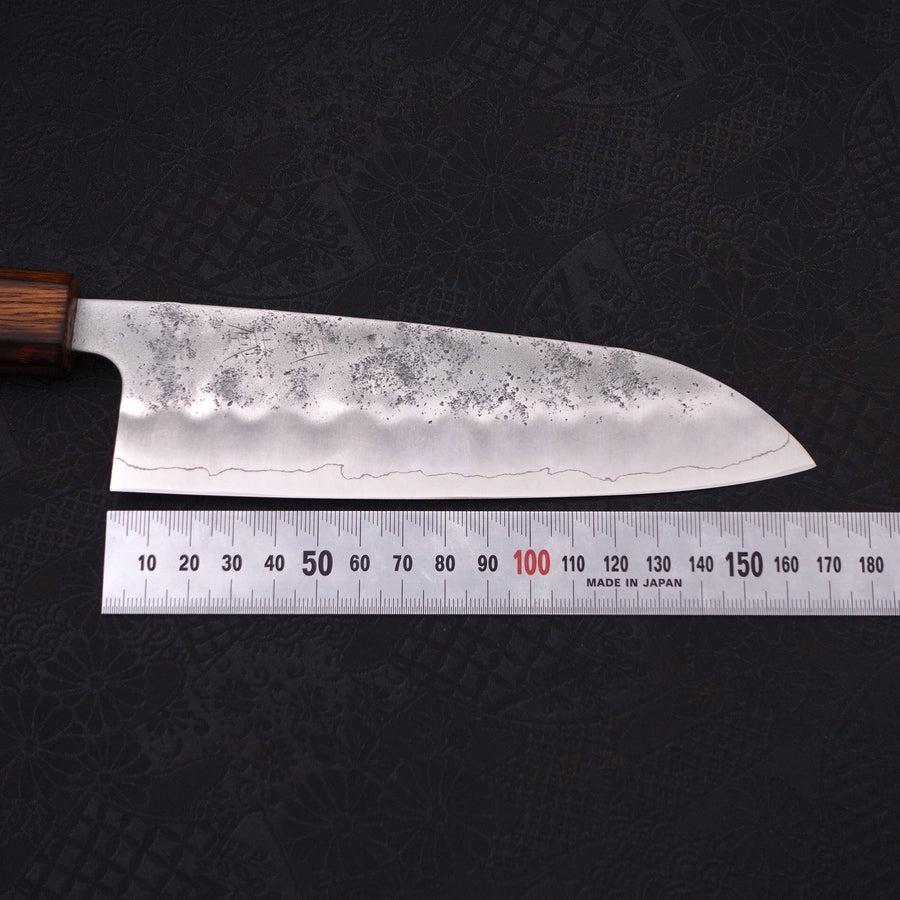 Santoku Silver Steel #3 Nashiji Sumi Urushi Griff 165mm - Image 7
