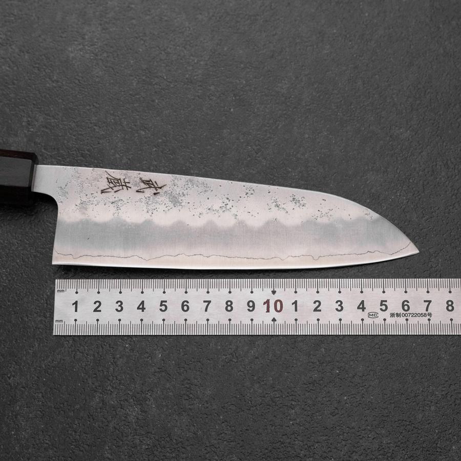 Santoku Silver Steel #3 Nashiji Walnussholz Griff 165mm - Image 7